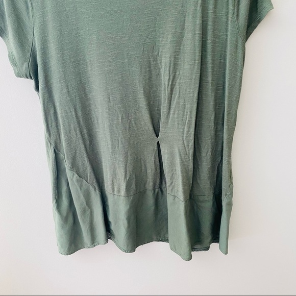 Postmark by Anthro. Short Sleeve Top Green Sz Medium - Picture 7 of 9